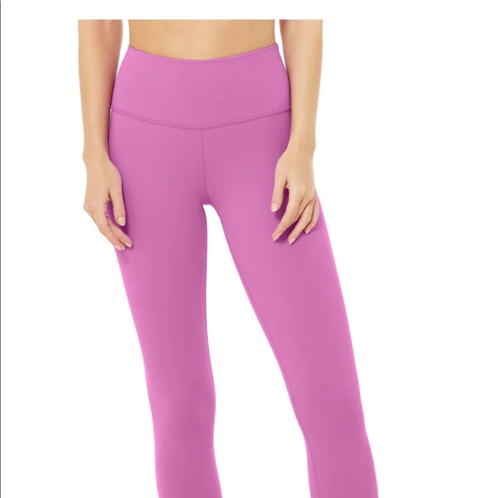NEW Alo Electric Violet 7/8 High-Waist Airbrush Legging
